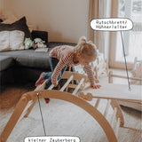 KLETTERBOGEN mit Rutsche/Leiter | Zweiteiliges Set | verstellbar & erweiterbar (Varianten wählbar)