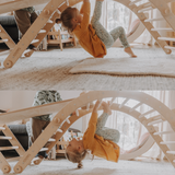 ZAUBERBERG | verstellbarer Kletterbogen | Spielhaus | Wippe | Hängebrücke