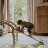 KLETTERBOGEN mit Rutsche/Leiter | Zweiteiliges Set | verstellbar & erweiterbar (Varianten wählbar)