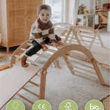 ZAUBERBERG | verstellbarer Kletterbogen | Spielhaus | Wippe | Hängebrücke