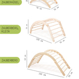 KLETTERBOGEN mit Rutsche/Leiter | Zweiteiliges Set | verstellbar & erweiterbar (Varianten wählbar)