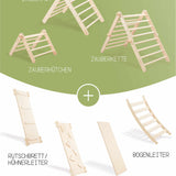 KLETTERDREIECK mit Rutsche/Leiter | Zweiteiliges Set (Varianten wählbar)