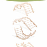 KLETTERBOGEN mit Rutsche/Leiter | Zweiteiliges Set | verstellbar & erweiterbar (Varianten wählbar)