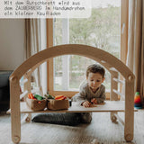 KLETTERBOGEN mit Rutsche/Leiter | Zweiteiliges Set | verstellbar & erweiterbar (Varianten wählbar)