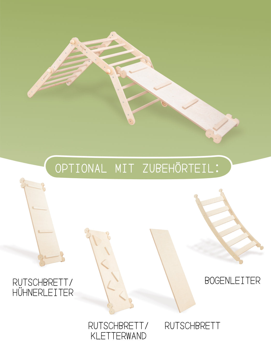 ZAUBERKETTE | modulares Kletterdreieck | höhen- und formverstellbar | 78 cm