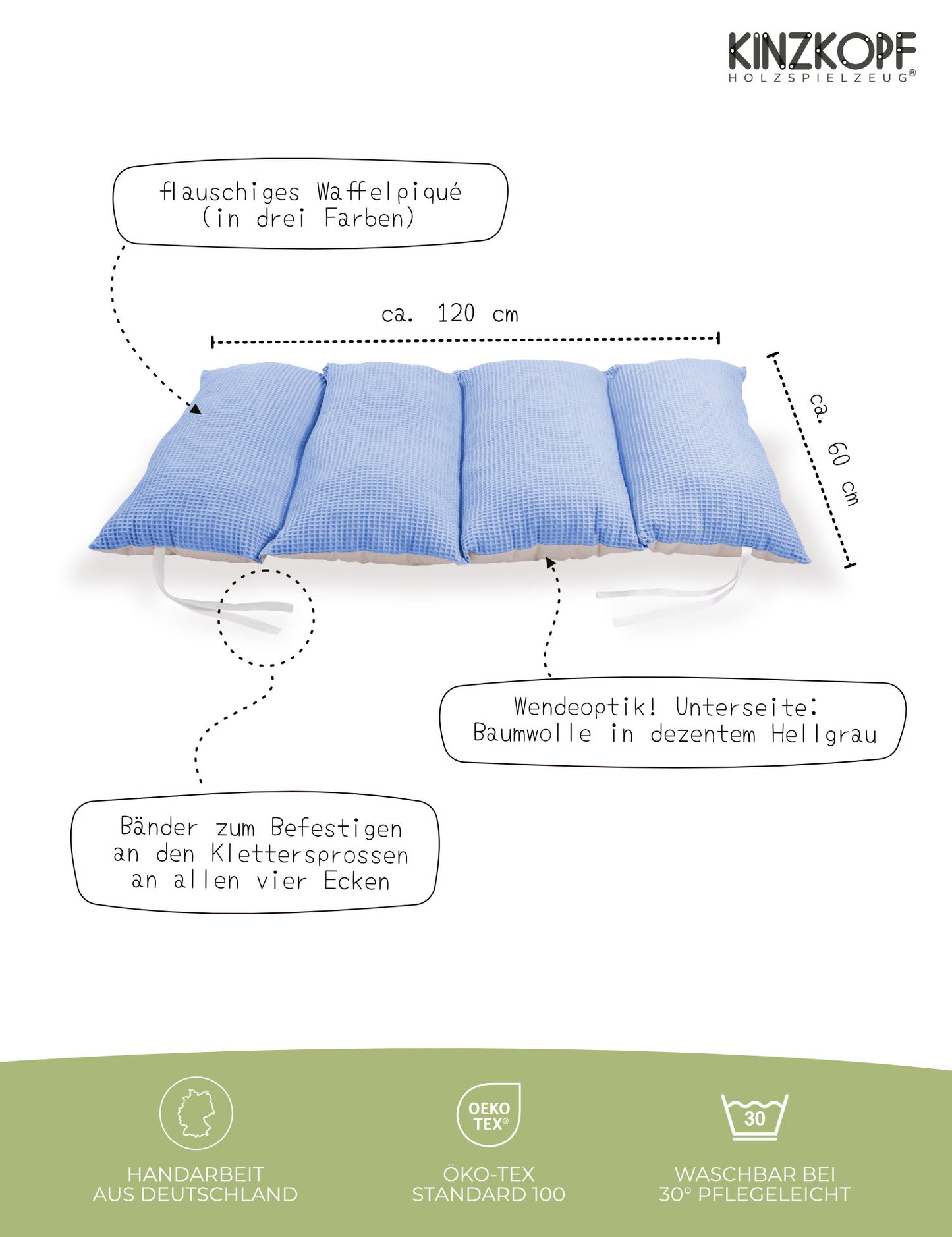 KUSCHEL CANYON | Kletterbogen KLASSIK mit Kuschelkissen (Größe & Farbe wählbar)